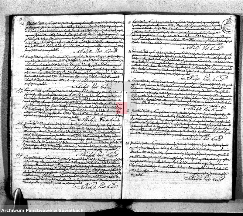 image.from.unit.number "Dupplikat Urodzonych, Zaślubionych i Umarłych Parafii Krasnopolskiej 1857 roku."