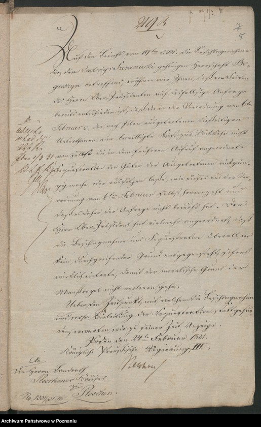 Obraz 9 z jednostki "A. betr. den nach dem Königreich Polen ausgetrittenen Gutsbesitzer Ludwik von Sczaniecki zu Boguszyn"