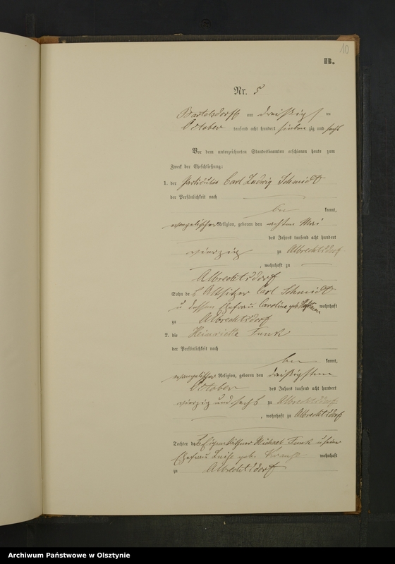 image.from.unit.number "Heiraths-Neben-Register Nr 1 - 9"