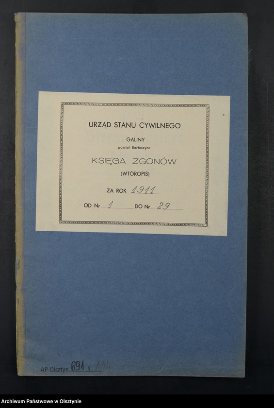 image.from.unit.number "Sterbe-Neben-Register Nr 1 - 29 [ Księga zgonów - wtóropis ]"