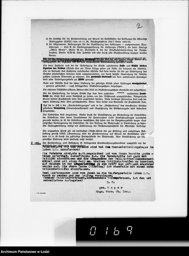 Obraz 6 z jednostki "5234 Kriegsauftrag SS-12884/42 Winter 1.158 St.Fusssäcke H.B.A.Berlin"