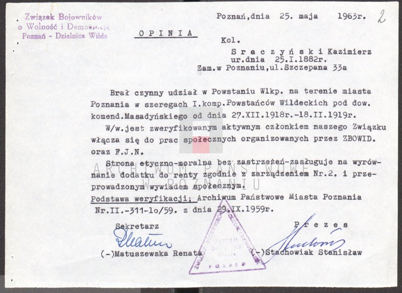 Obraz 15 z jednostki "Życiorysy powstańców wielkopolskich: S - tom V /Sroczyński Kazimierz - Staszak Jan/."