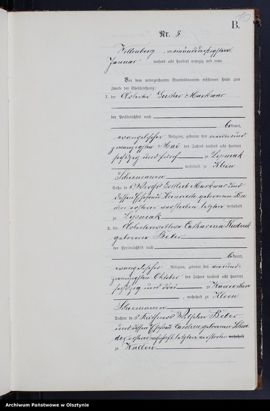 Obraz 12 z jednostki "Heiraths-Neben-Register Nr 1 - 50"