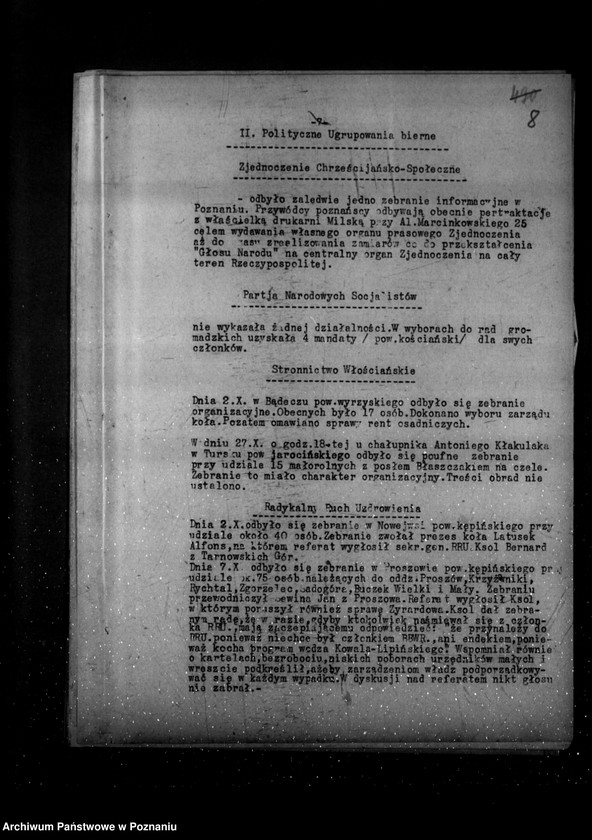Obraz 13 z jednostki "Sprawozdania z polskiego legalnego ruchu politycznego za miesiące październik-grudzień 1934 r."