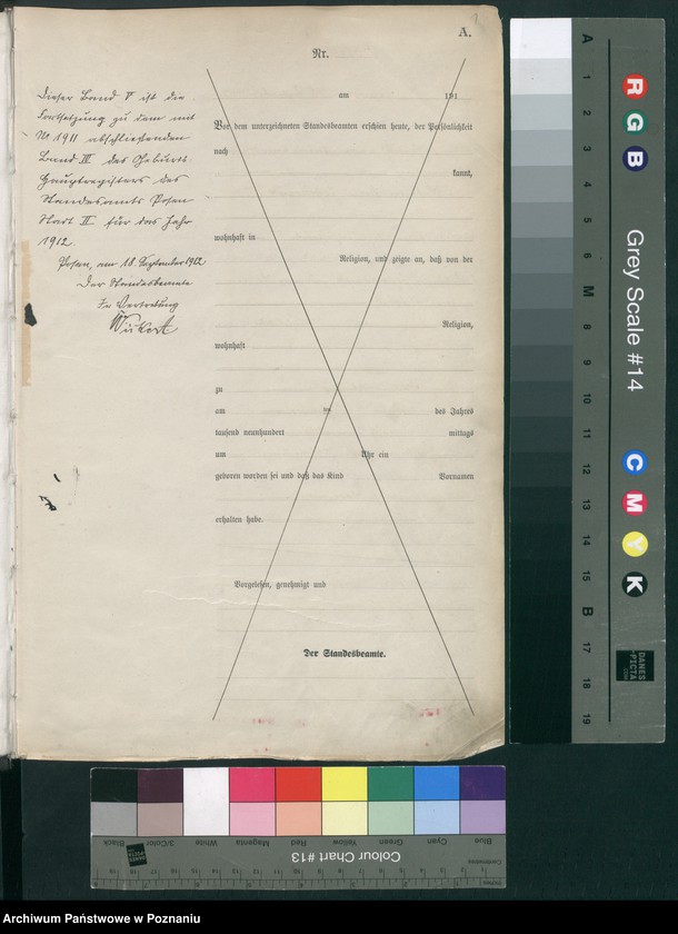 Obraz 3 z jednostki "Księga miejscowa urodzeń tom V -VI [Rejestr główny urodzeń]"