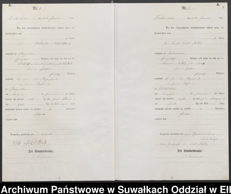 image.from.unit.number "[Geburts-Haupt-Register des Königlich Preussischen Standes-Amtes Kallischken Kreis Johannisburg]"