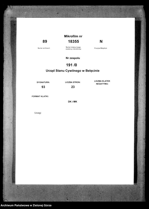 Obraz 2 z jednostki "Sterbe-Neben-Register"