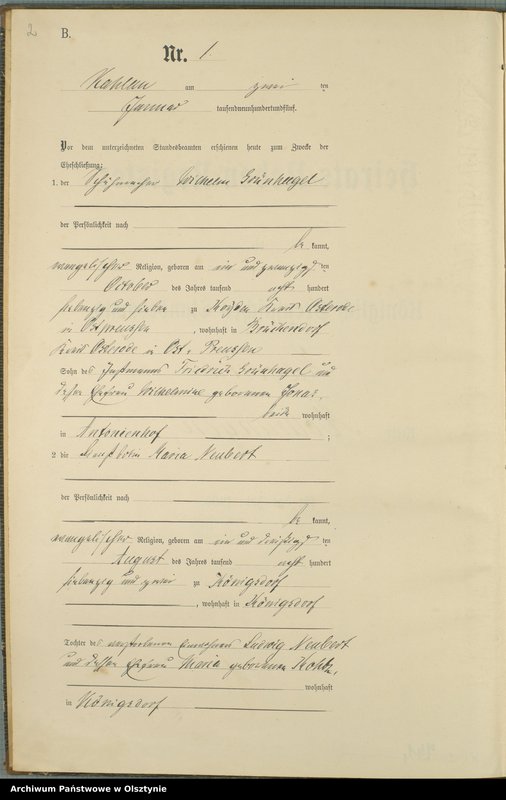 image.from.unit.number "Heiraths-Neben-Register Nr 1 - 27"