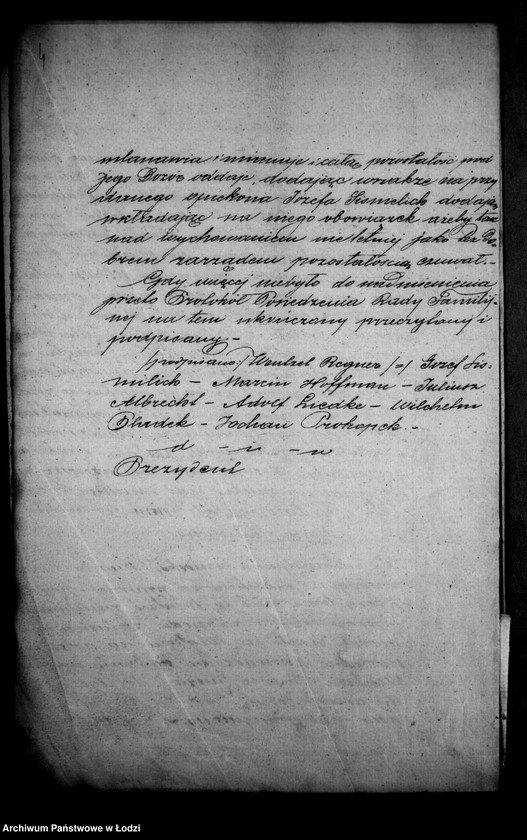 Obraz 8 z jednostki "Akta tyczące się ustanowienia opieki nad nieletnią Matyldą Regner po zmarłym Józefie Regner pozostałej córce"