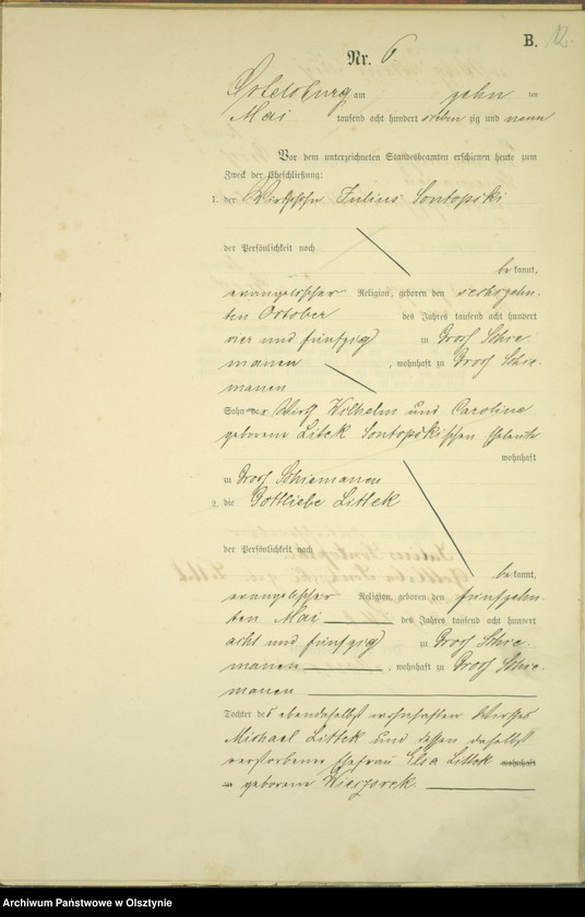 image.from.unit.number "Heiraths-Haupt-Register Nr 1 - 16"