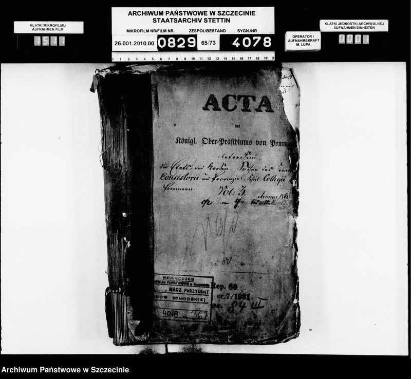 image.from.unit.number "Etats- und Kassensachen des Königl. Konsistorii und Provinzial Schulkollegii von Pommern, vol. III"