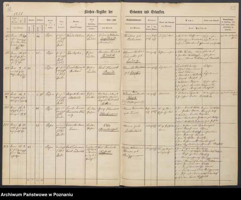 Obraz 19 z jednostki "Duplikat der Register der Gebornen, Getauften, Getrauten und Verstorbenen"