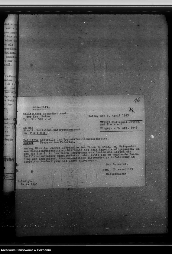 Obraz 20 z jednostki "Errichtung eines städtischen chemischen Untersuchungsamtes. Gesundheitsaufscher. Geschäftsverteilungsplan"