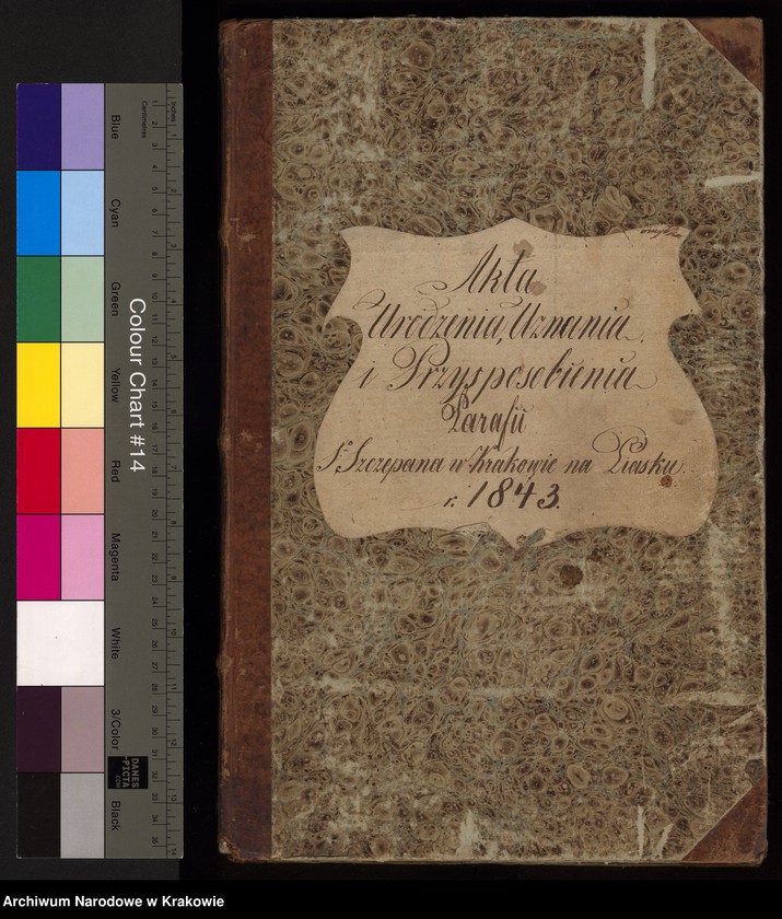 image.from.unit.number "Akta Urodzenia, Uznania i Przysposobienia Parafii S Szczepana w Krakowie na Piasku r. 1843"