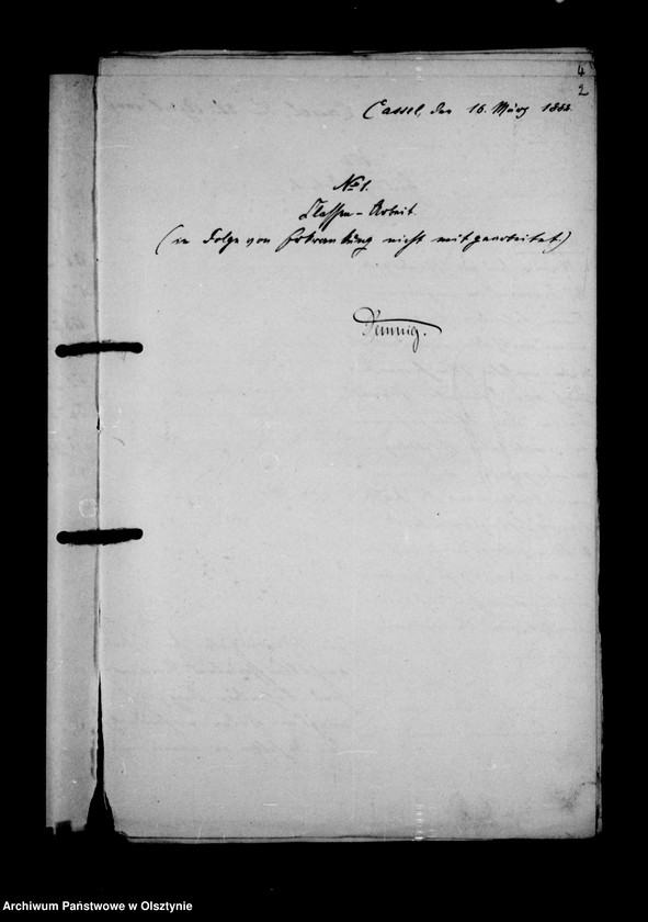 image.from.unit.number "Haus- u. Kalssenarbeiten. Abt. B. Terrain- Lehre, Gf. Lehndorff, Portepeefähnrich im neuen Drag. Kassel. Rgt. 3"