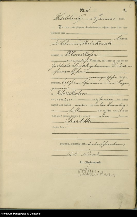 image.from.unit.number "Geburts-Haupt-Register Nr 1 - 96"