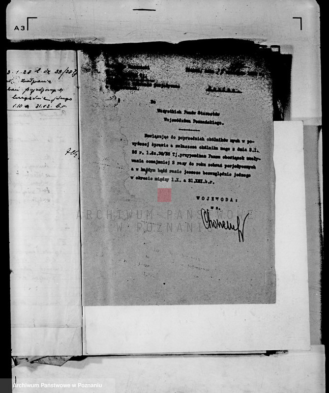 Obraz 20 z jednostki "Zebrania periodyczne powiatowe /protokoły z zebrań kierowników władz i urzędów niezespolonych z terenu poszczególnych powiatów omawiające ogólną sytuację polityczną i społeczno-gospodarczą"