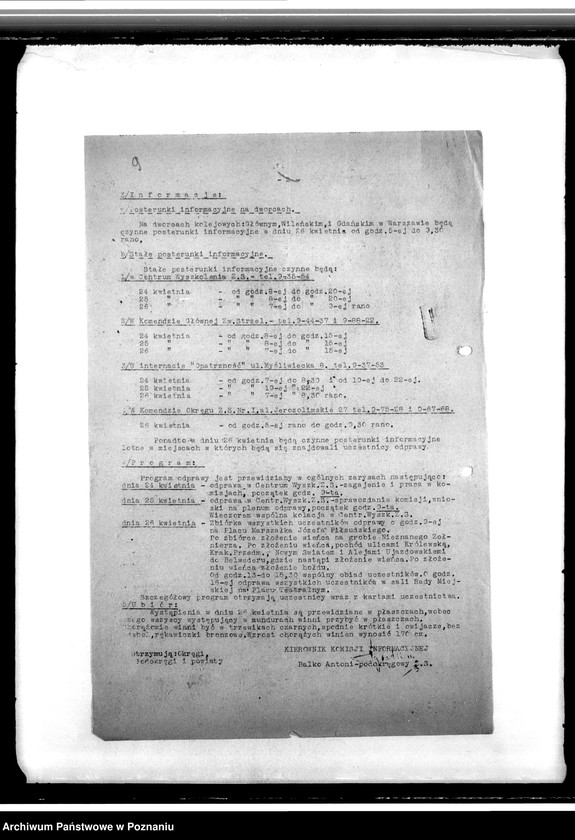 Obraz 14 z jednostki "Komunikaty i korespondencja Komendy Powiatowej Związku Strzeleckiego w Koninie z władzami nadrzędnymi - Komenda Okręgu. Komenda Główna w sprawach organizacyjnych i personalnych"