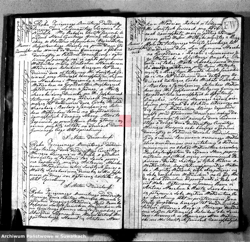 image.from.unit.number "Akta zaślubionych w roku 1823 urzędnika stanu cywilnego gminy święto jeziorskiey w obwodzie seyneńskim województwa augustowskiego"
