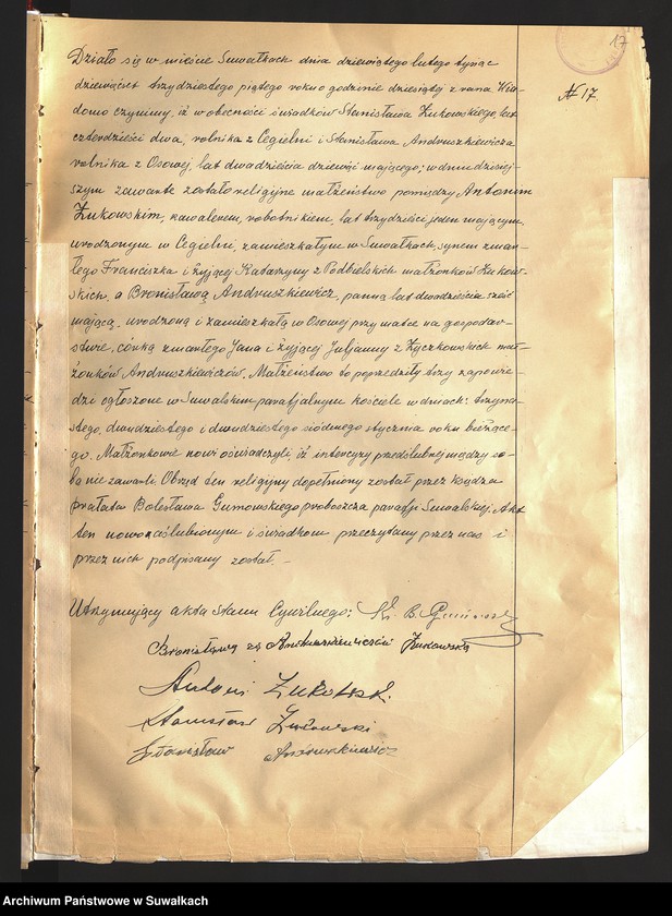 Obraz 19 z jednostki "Akty małżeństw 1935"