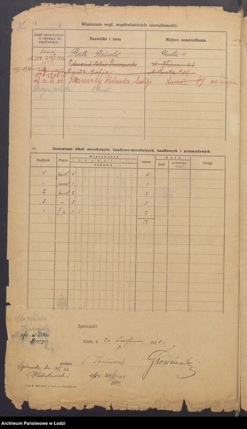 image.from.unit.number "Księga inwentarzowa nieruchomości m. Łodzi ul. Mazurska"