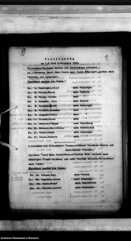 Obraz 6 z jednostki "Überfühnugsberichte - translokacje zwłok"