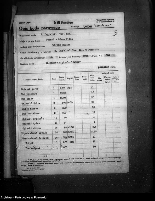 Obraz 7 z jednostki "H. Cegielski - T. A. Poznań nr woj. kotła 5953"
