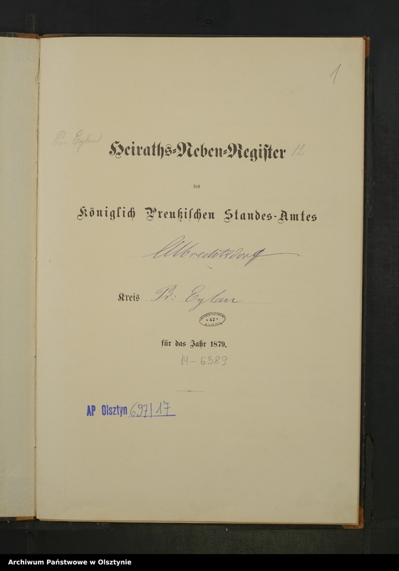 image.from.unit.number "Heiraths-Neben-Register Nr 1 - 17"