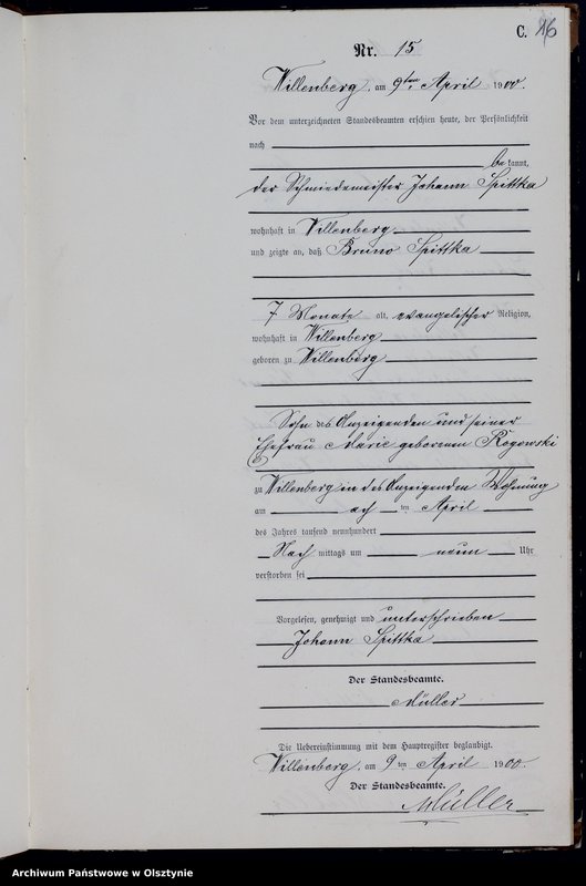 image.from.unit.number "Sterbe-Neben-Register Nr 1 - 62"