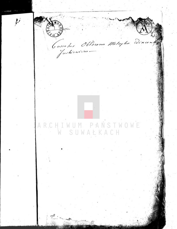image.from.unit.number "Dowody do Aktów Małżeństwa Gminy Wigierskiey od dnia 1 Maja 1813 do dnia ostatniego kwietnia 1814 Roku."