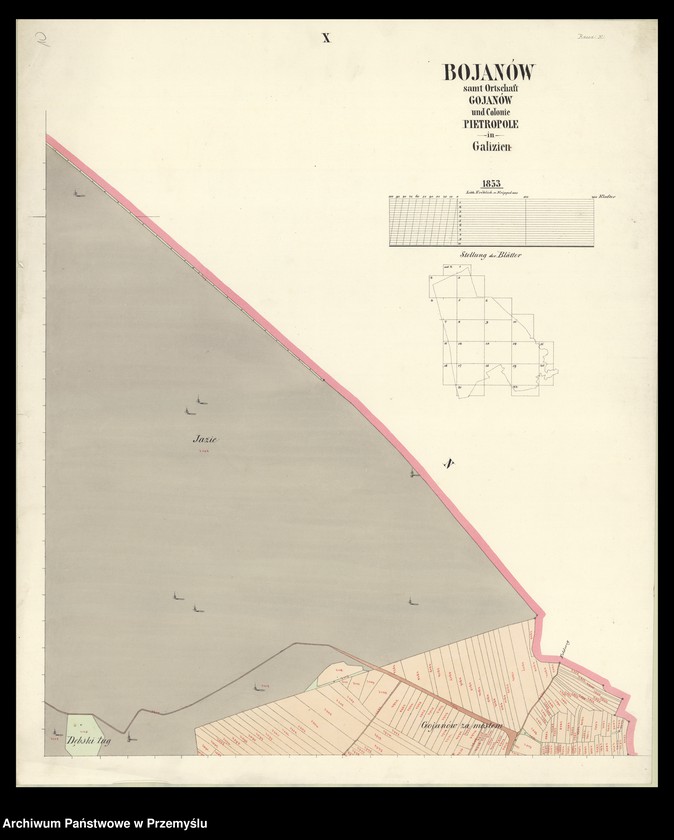 image.from.unit.number "Bojanów sammt Ortschaft Gojanów und Colonie Pietropole in Galizien"