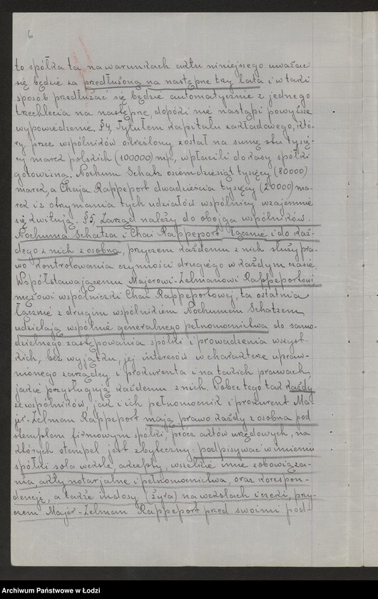 Obraz 8 z jednostki "Chaja Rappeport i S-ka- fabrykacja i sprzedaż towarów manufakturowych"