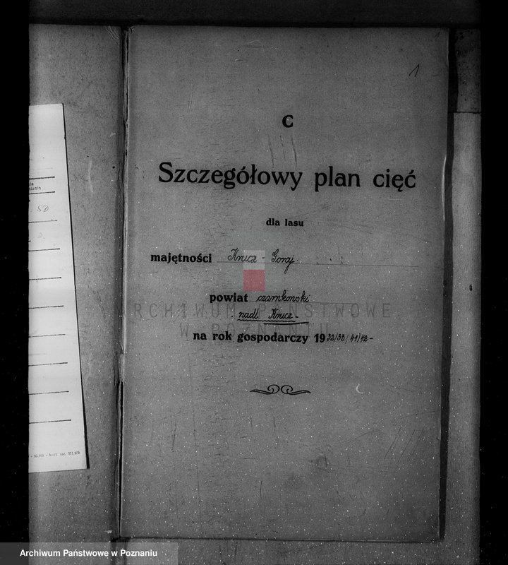 Obraz 7 z jednostki "/Nadzór nad gospodarką leśną w majątku Krucz-Goraj w powiecie czarnkowskim Nadleśnictwo Goraj/"
