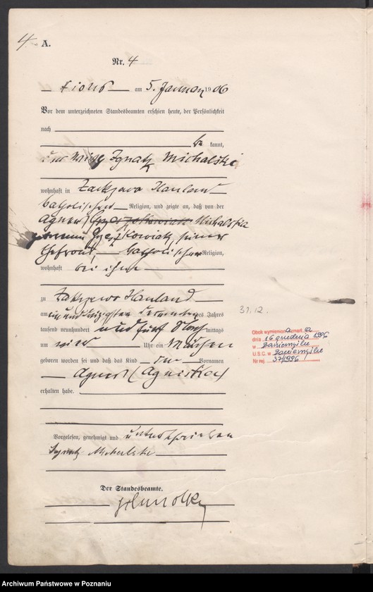 Obraz 7 z jednostki "Geburts-Haupt-Register"