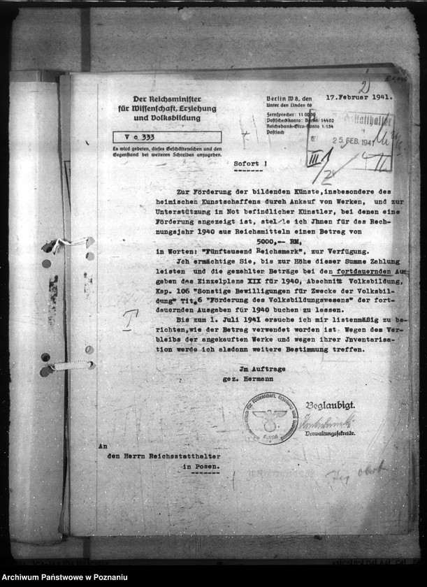 Obraz 7 z jednostki "Förderung der bildenden Künste"