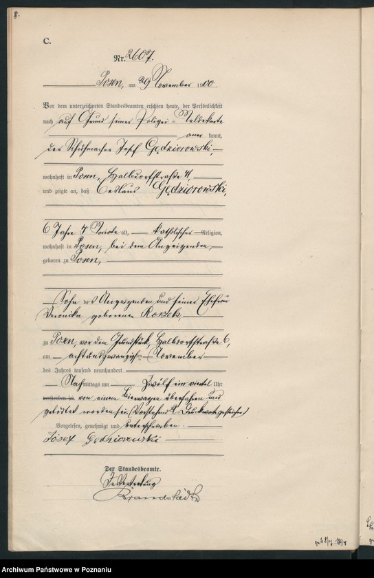 Obraz 11 z jednostki "Księga miejscowa zgonów"