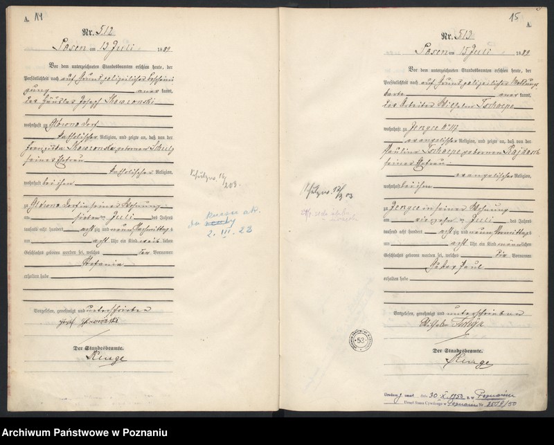 Obraz 11 z jednostki "Księga urodzeń t. II"