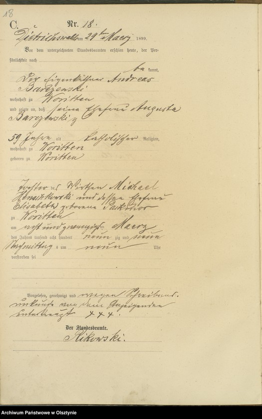 image.from.unit.number "Sterbe-Haupt-Register Nr 1 - 61"