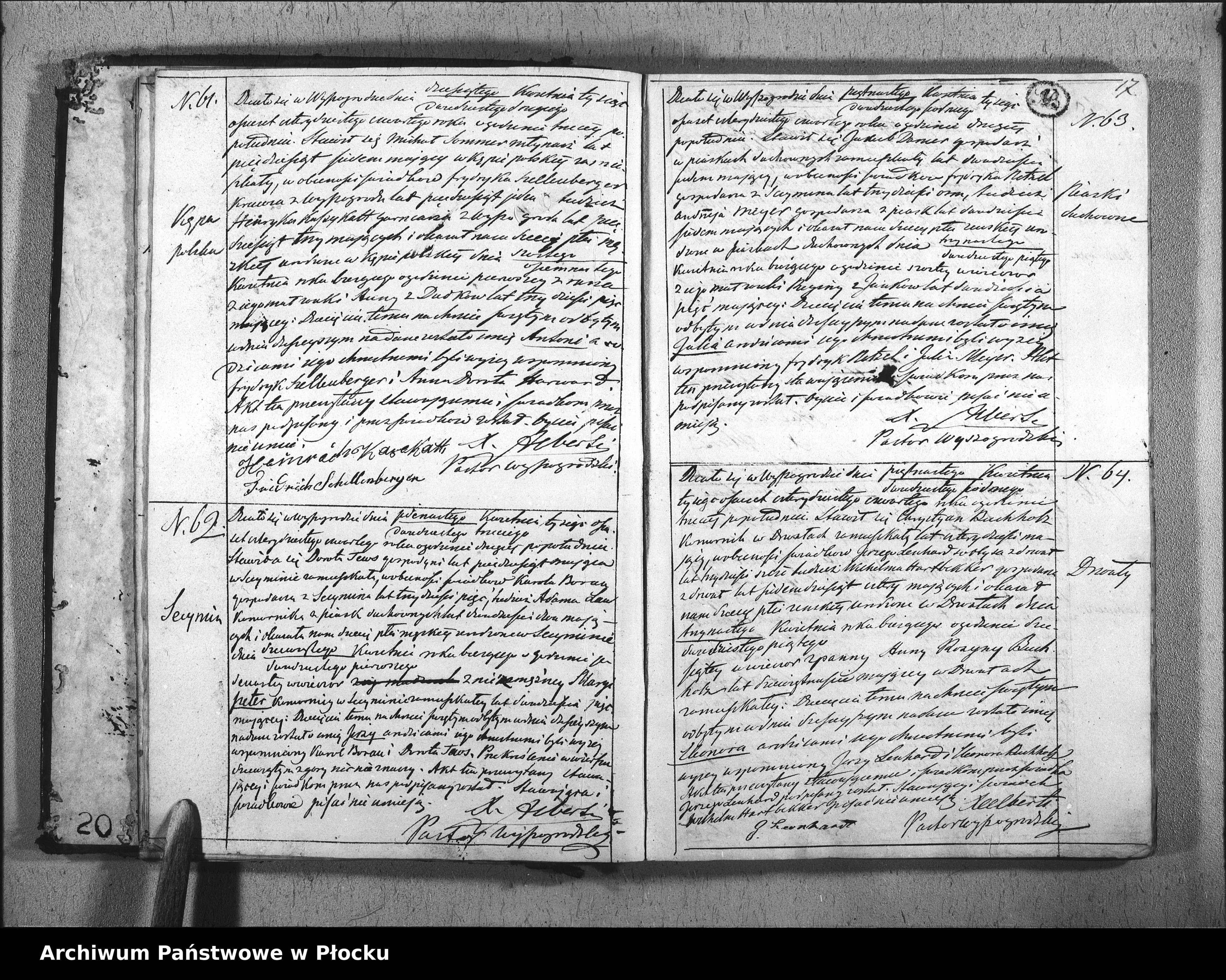 Skan z jednostki: Akta urodzeń, małżeństw i zgonów