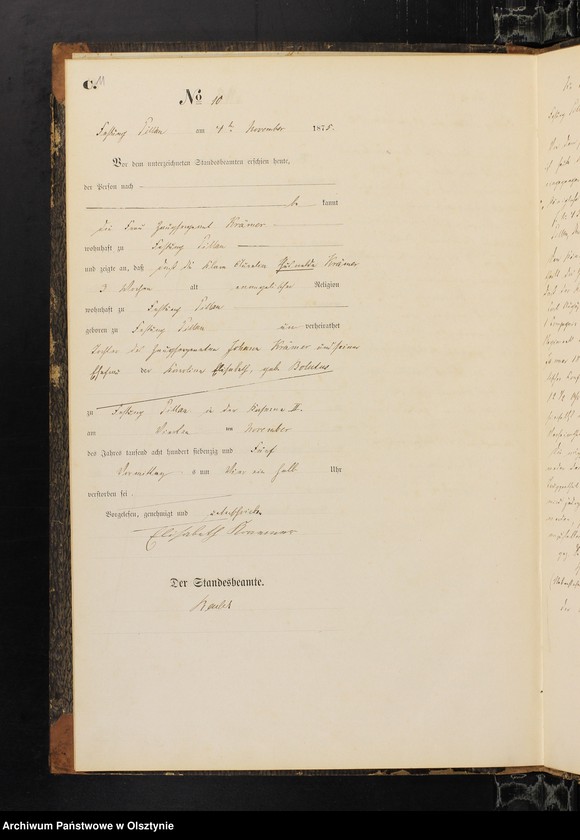 image.from.unit.number "Haupt-Sterbe-Register Nr 1 - 15"