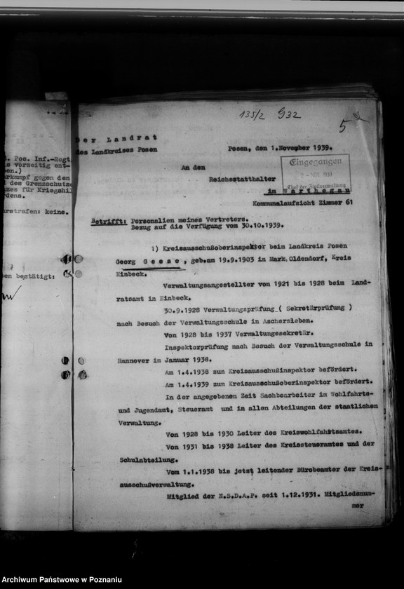 Obraz 9 z jednostki "Personalakten der Landräte und deren Vertreter"