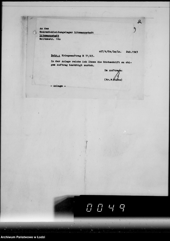 Obraz 13 z jednostki "Auftrag R.71/43 H BA.L L