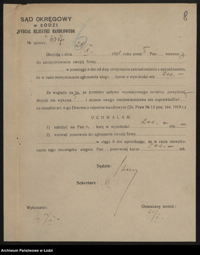 Obraz 10 z jednostki "Jakób Sochet – wyrób towarów bawełnianych"