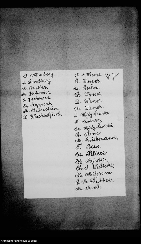 Obraz 11 z jednostki "Akta dotyczące b. rabina w Wieruszowie"