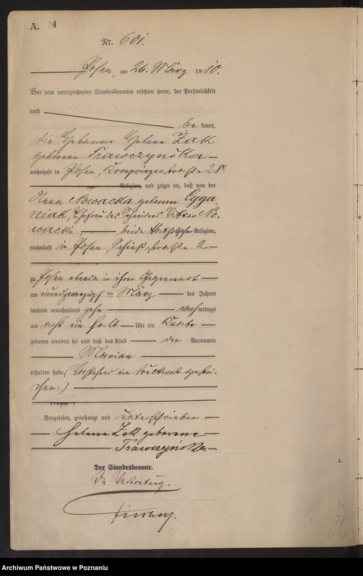 Obraz 5 z jednostki "[Rejestr główny urodzeń]"