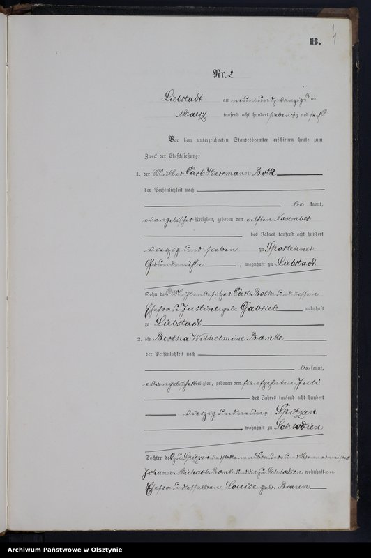 Obraz 6 z jednostki "Heiraths-Neben-Register Nr 1 - 16"