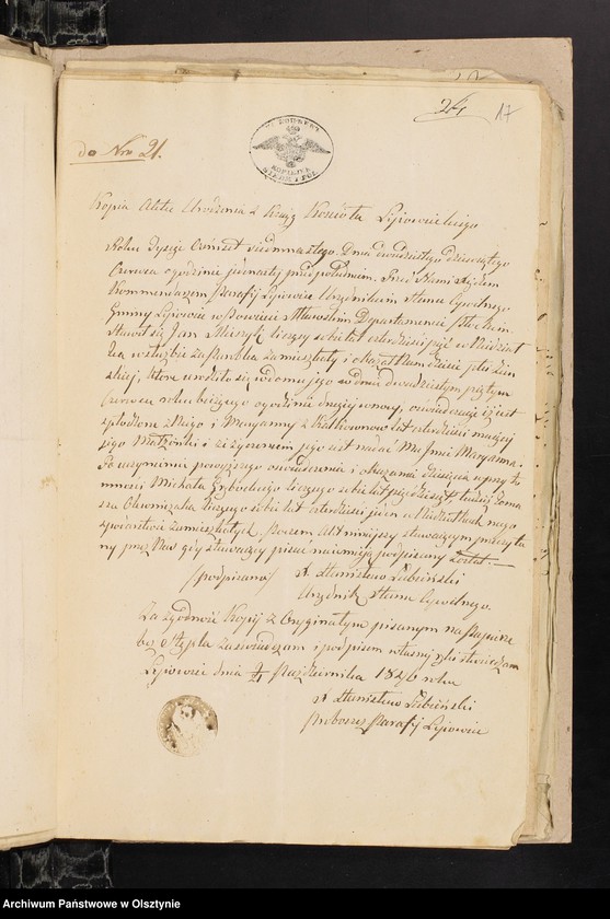 image.from.unit.number "Annexa z Parafij Janowieckieyz r[oku] 1846"