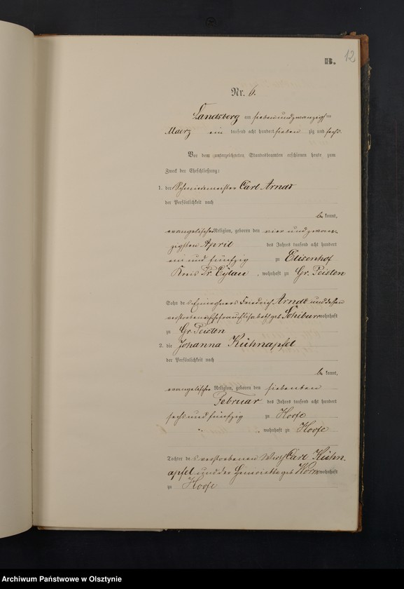 image.from.unit.number "Heiraths-Neben-Register Nr 1 - 21"