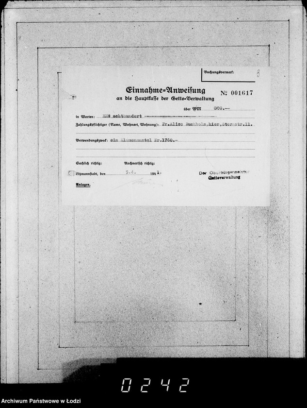 Obraz 8 z jednostki "Kasse u.Erledigte Anträge"