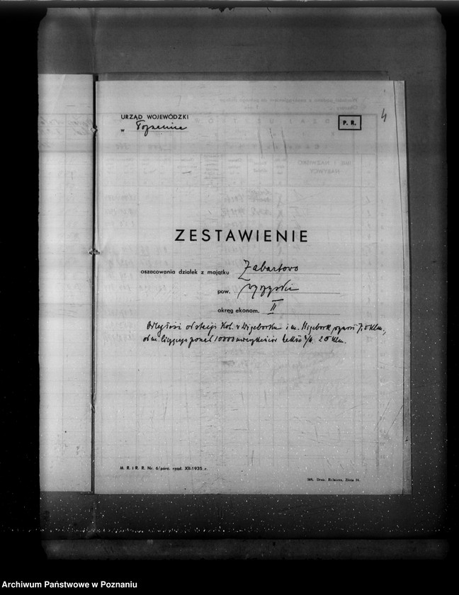 Obraz 8 z jednostki "Operat szacunkowy majątku Zebertowo powiatu wyrzyskiego"